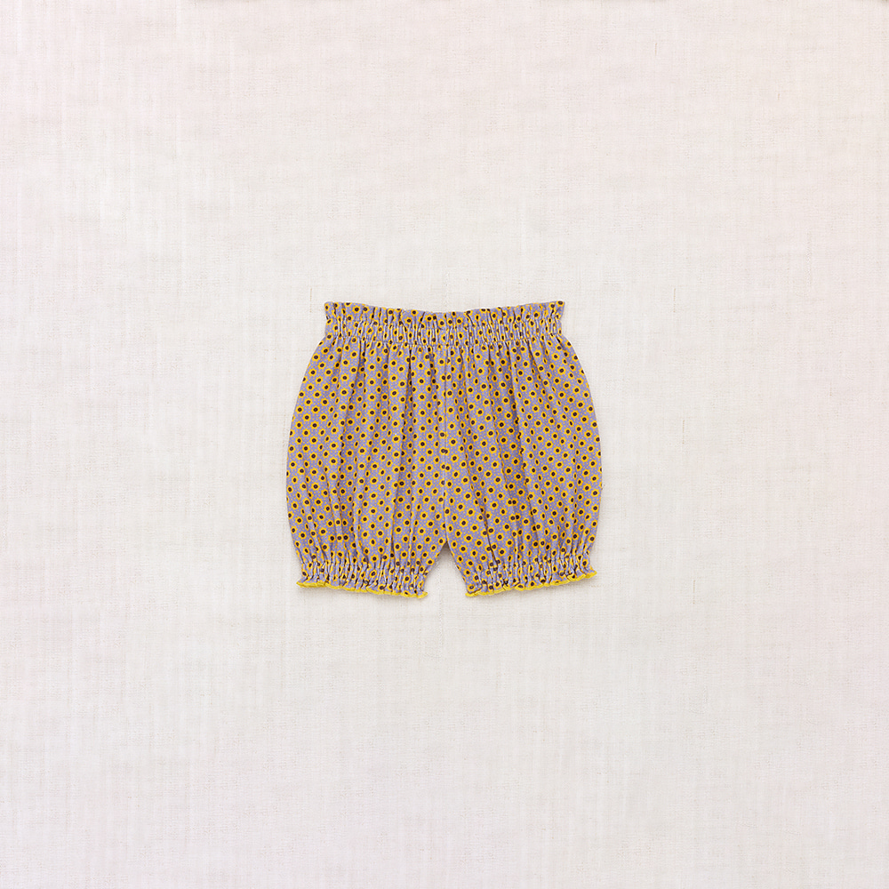 [Misha and Puff] 24SS - 34　Bubble Short - Pewter Flower Dot